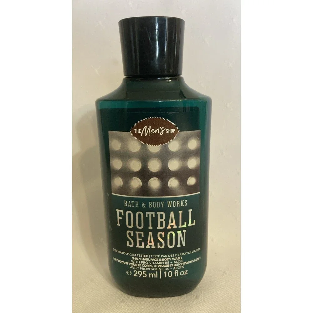 Bath & Body Works FOOTBALL SEASON 3-in-1 Hair Face & Body Wash 10 fl oz Men's